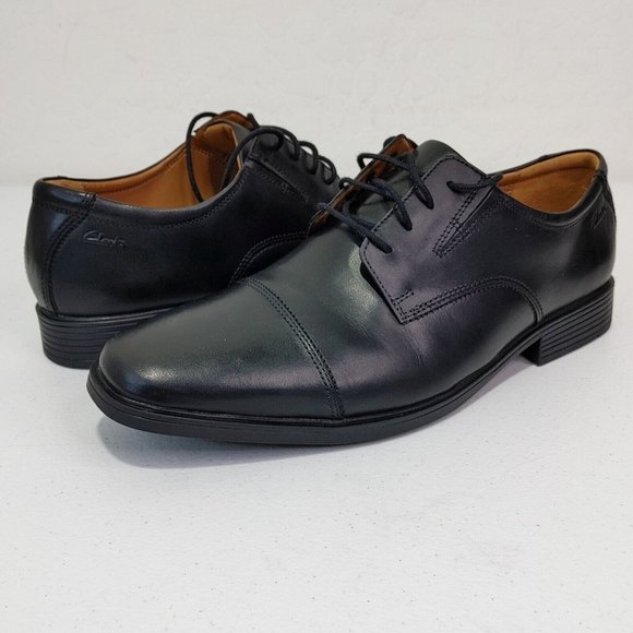 Clarks Leather Lace-up Dress Shoes Tilden Cap Men\'s Size 11 Wide main image 11